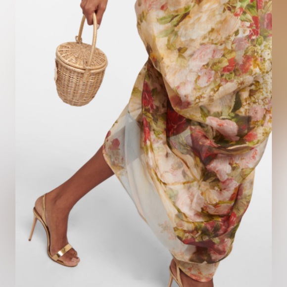 ZIMMERMANN Luminosity Strapless Midi Dress Zimmermann Size 2 - Picture 9 of 17